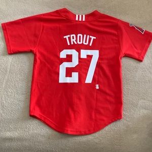 Youth small Mike Trout Angels MLB jersey #27